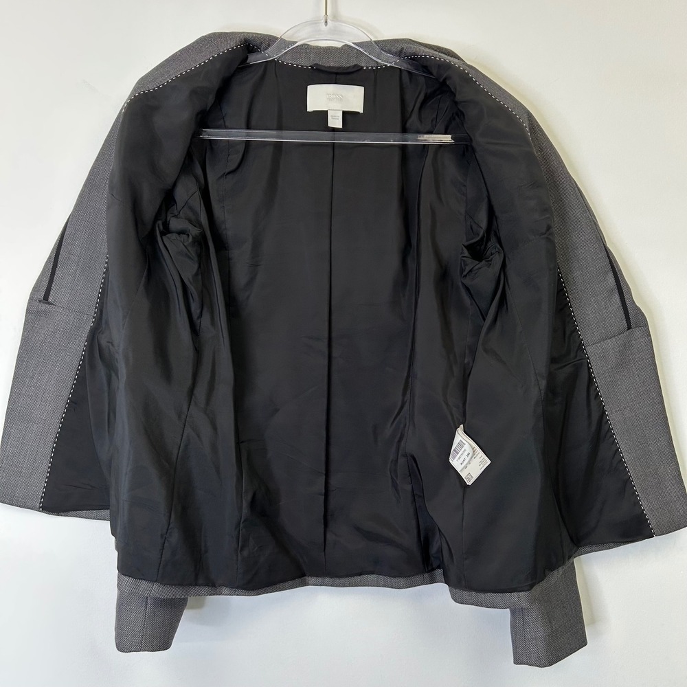 Hugo Boss Wool Blazer Jacket Women's 10 Gray Business Casual Professional Office - Picture 8 of 12